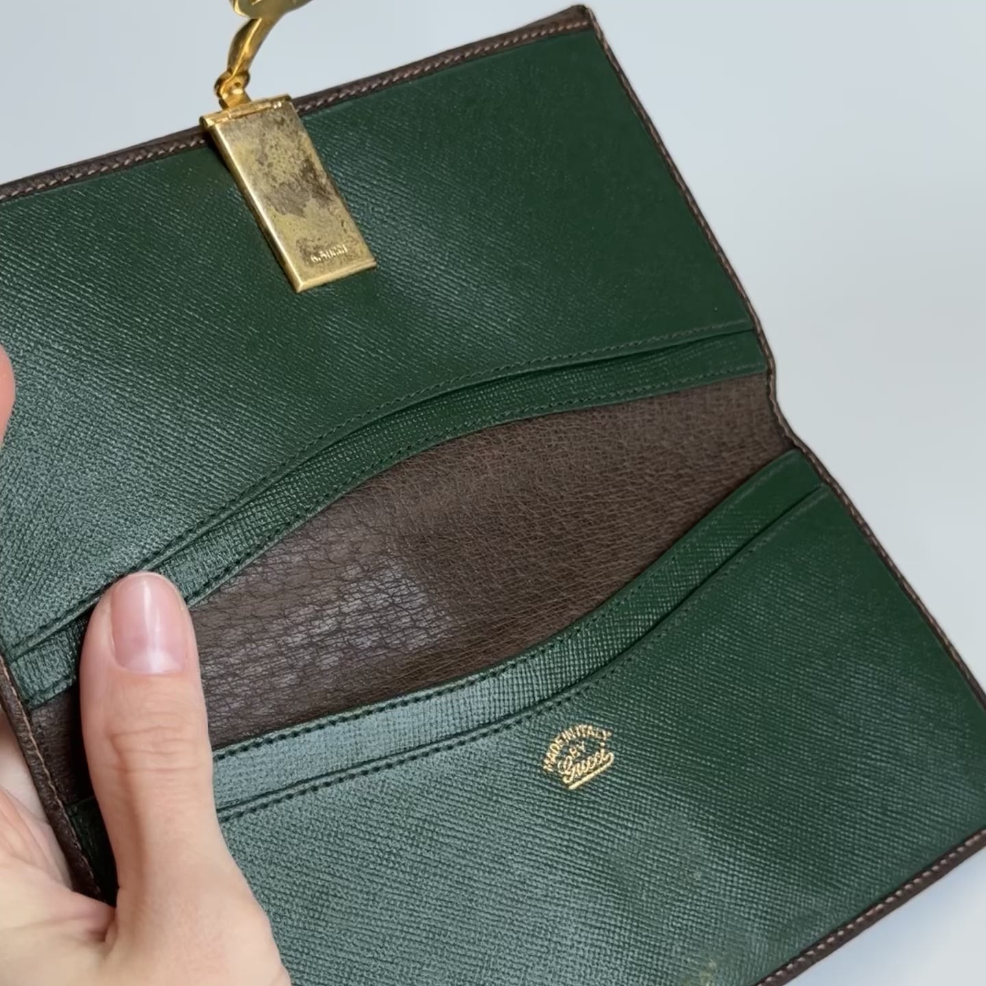 Vintage Gucci G Logo Horsebit Flap Wallet - Queen May