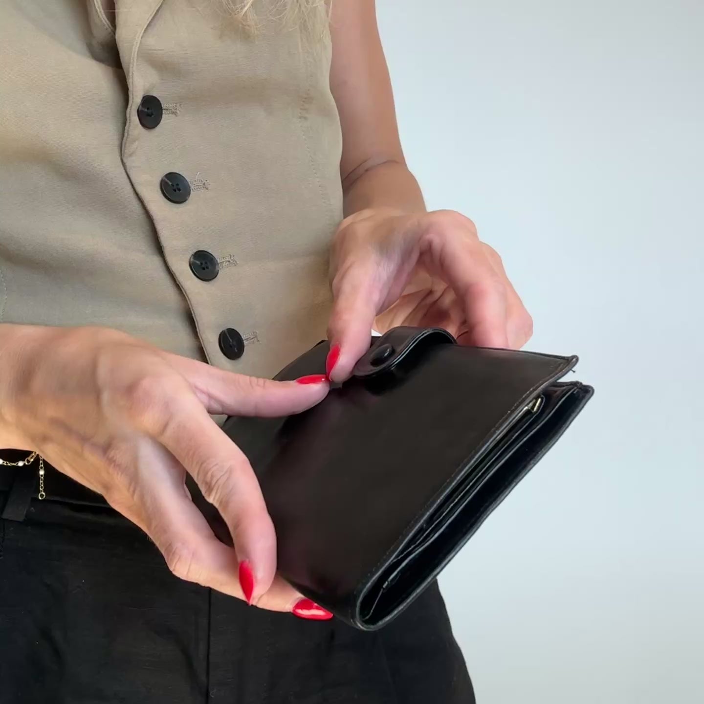 Vintage Chanel Lambskin Wallet - Queen May