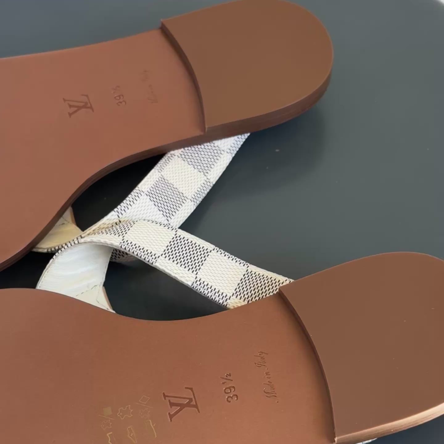 Louis Vuitton Damier Azur Sandals - Queen May