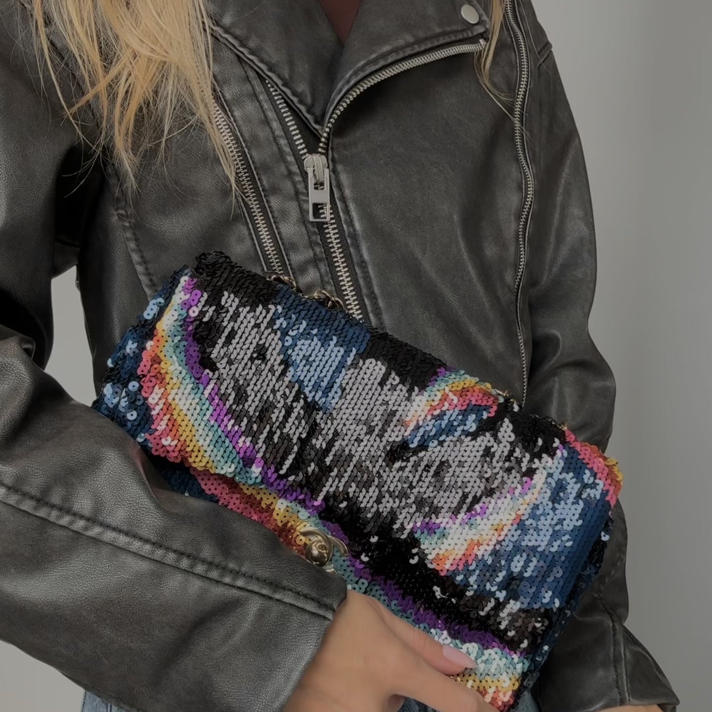 Chanel Rainbow Sequin 2021 Flap Bag - Queen May