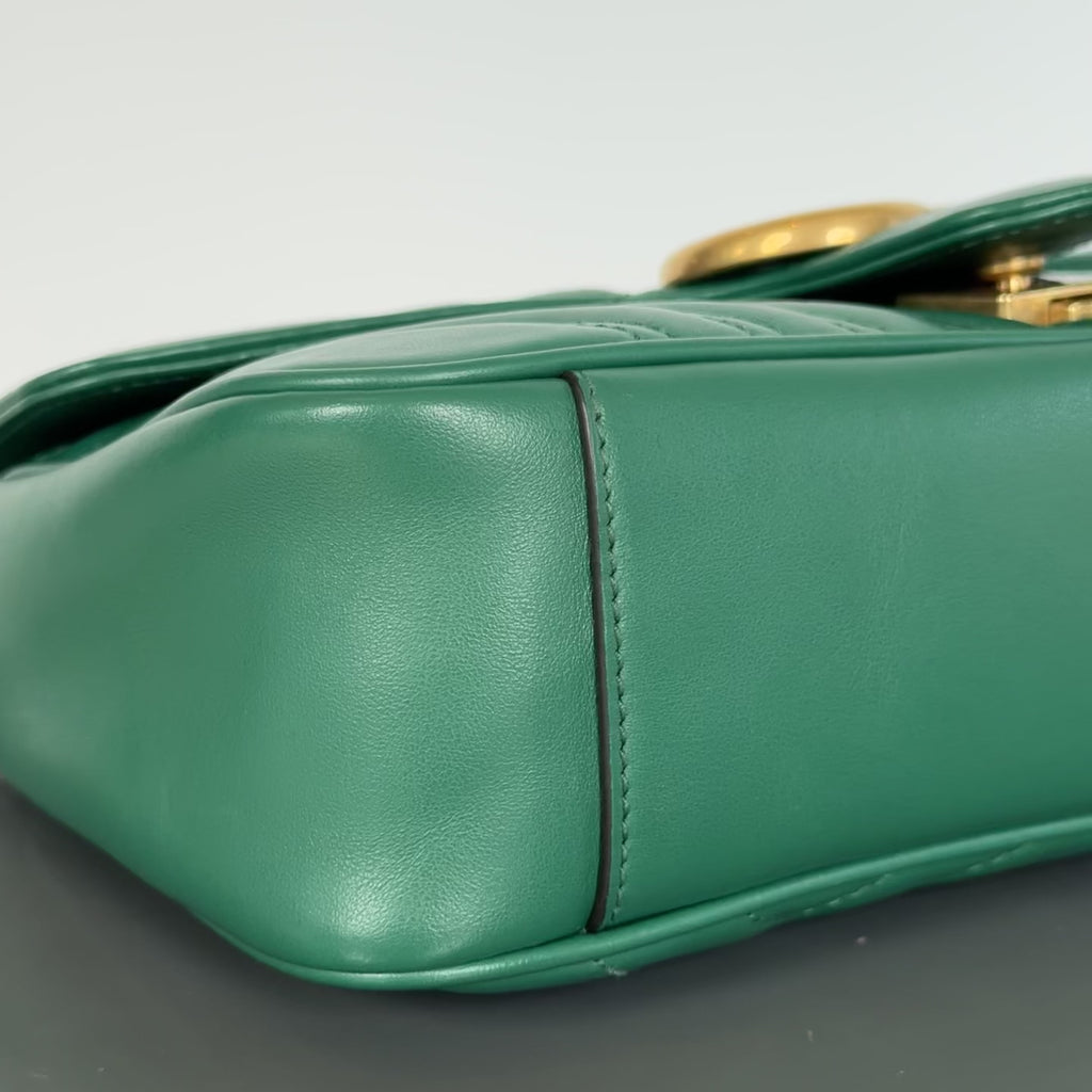 Gucci Double G Marmont Medium Green - Queen May