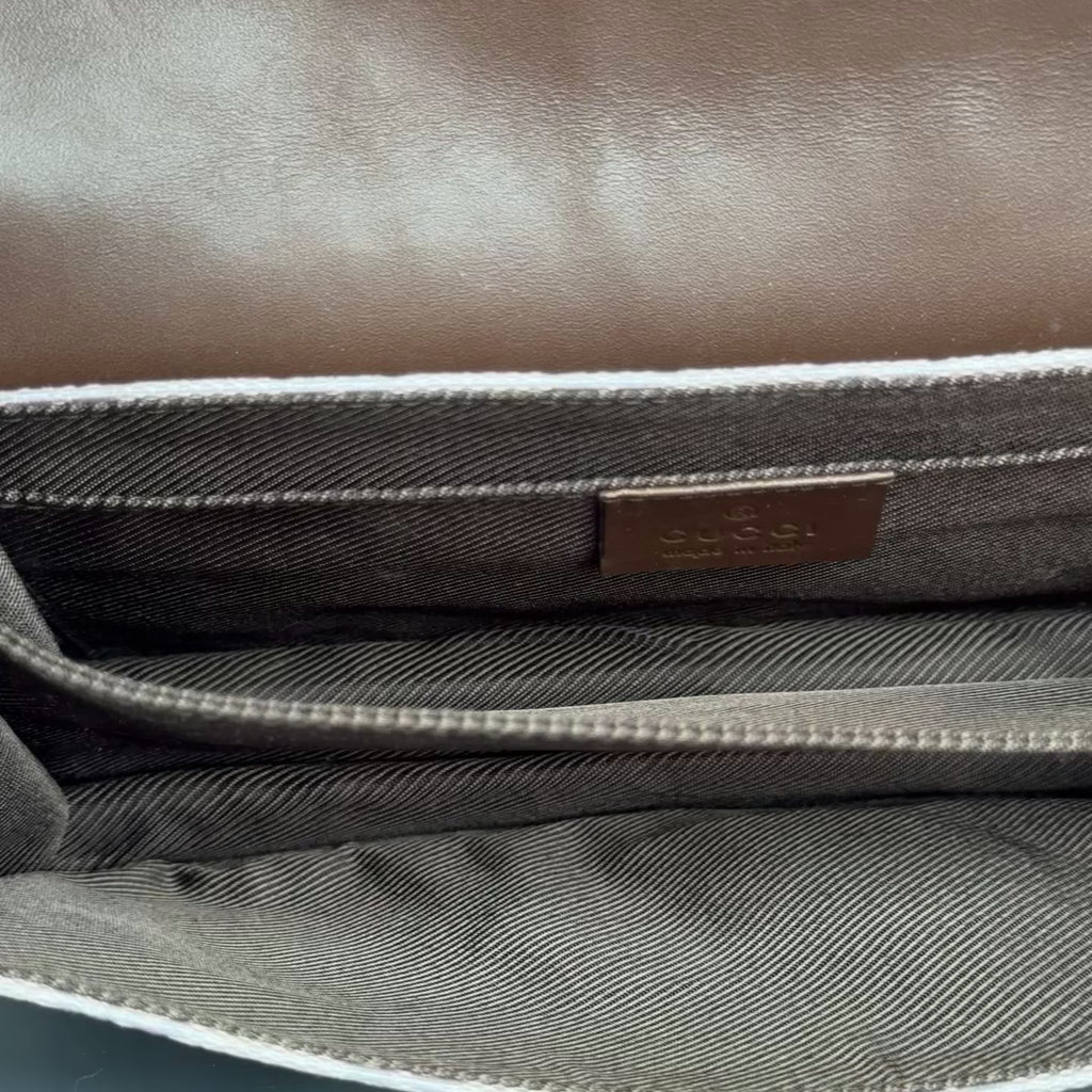 Gucci Lilac Canvas Flap Pochette - Queen May