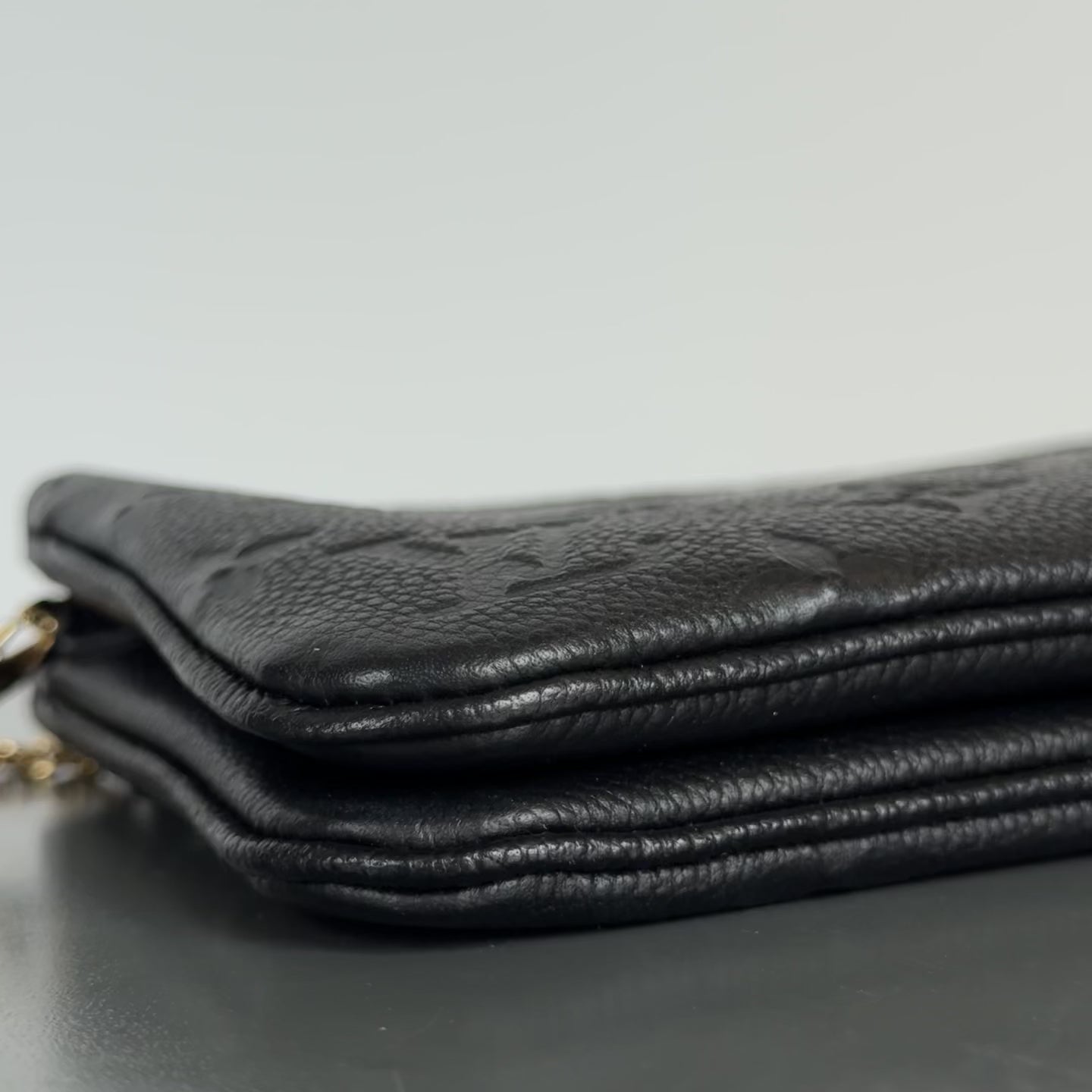 Louis Vuitton Monogram Empreinte Double Zip Pochette - Queen May