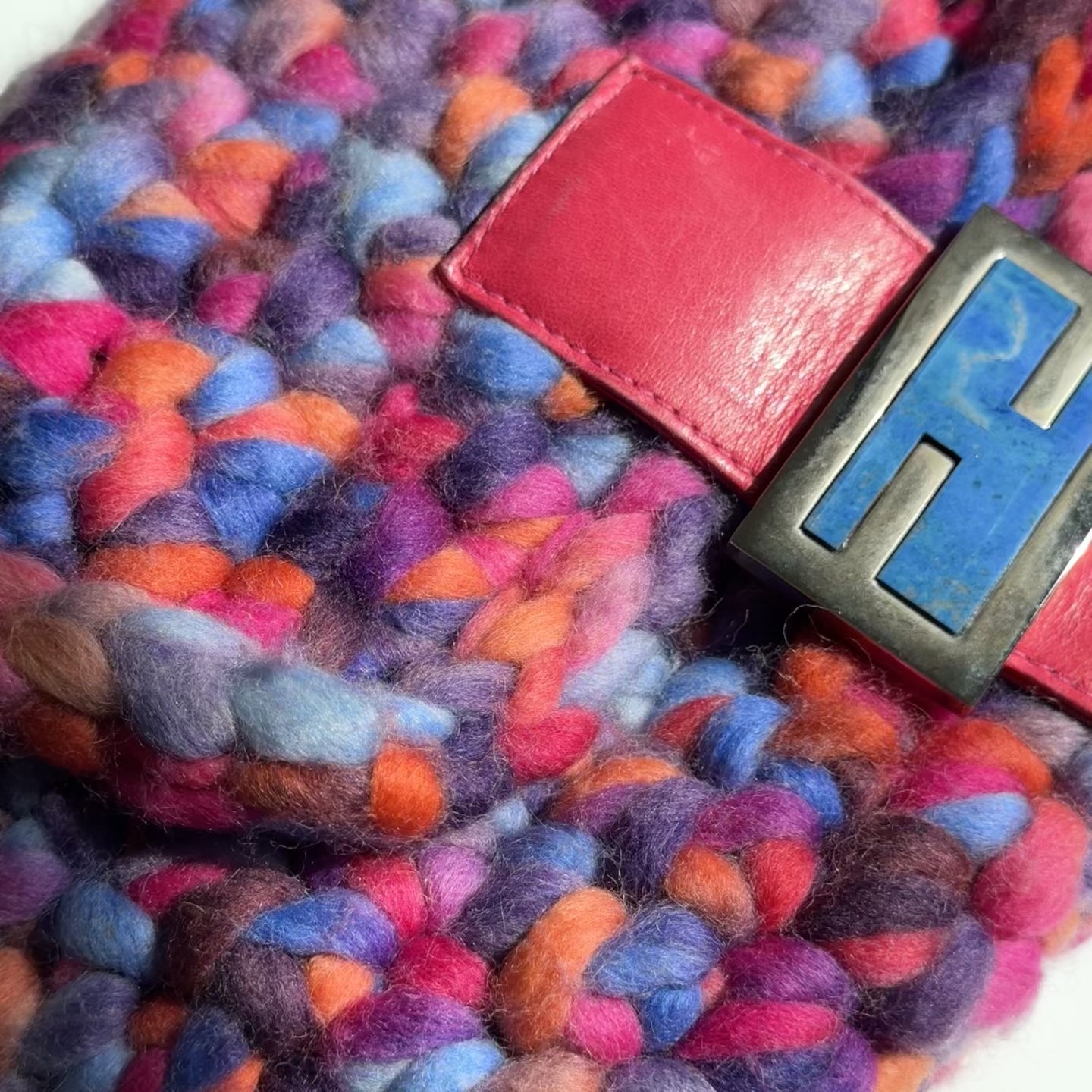 Rare Y2K Era Fendi Crochet Baguette Shoulder Bag - Queen May