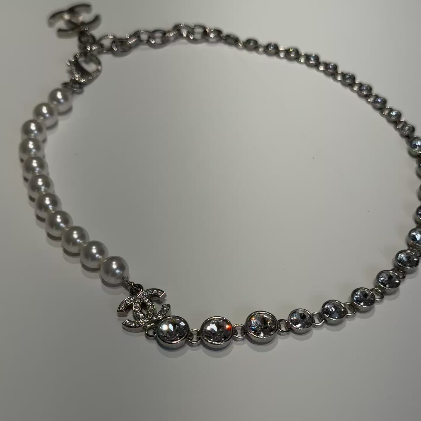 Chanel B24 Coco Pearl + Rhinestone Necklace - Queen May