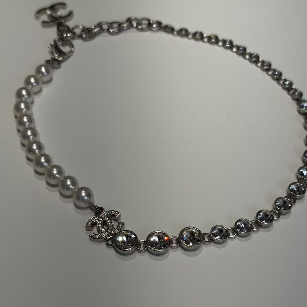 Chanel B24 Coco Pearl + Rhinestone Necklace - Queen May