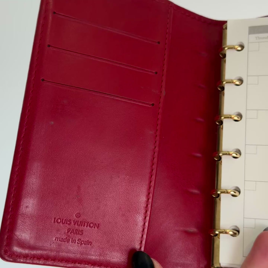 Louis Vuitton Vernis Agenda Red - Queen May