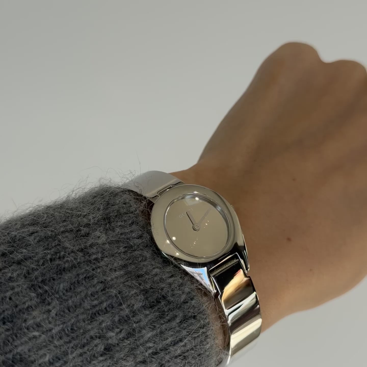 Gucci 6700L Mirror Buckle Bangle Watch - Queen May