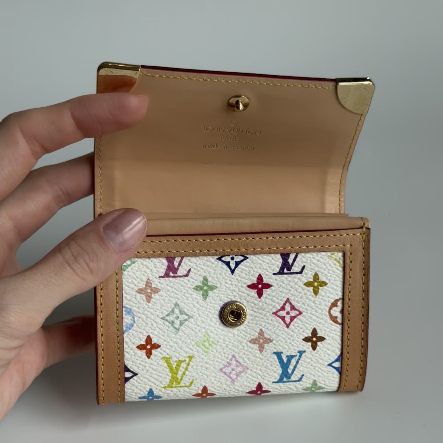 Louis Vuitton Takashi Murakami Monogram Porte Monnaie Wallet - Queen May