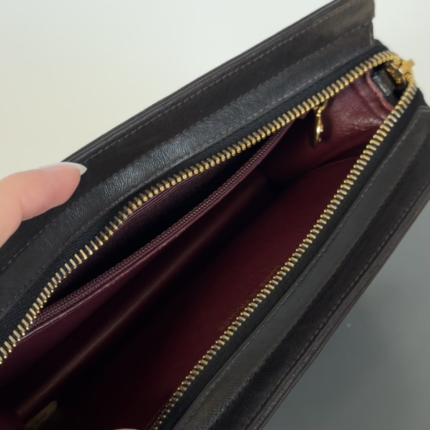 Vintage Chanel Lambskin Leather Clutch Bag - Queen May