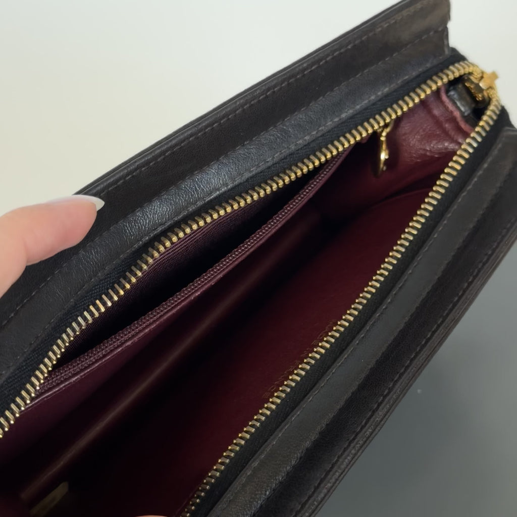 Vintage Chanel Lambskin Leather Clutch Bag - Queen May