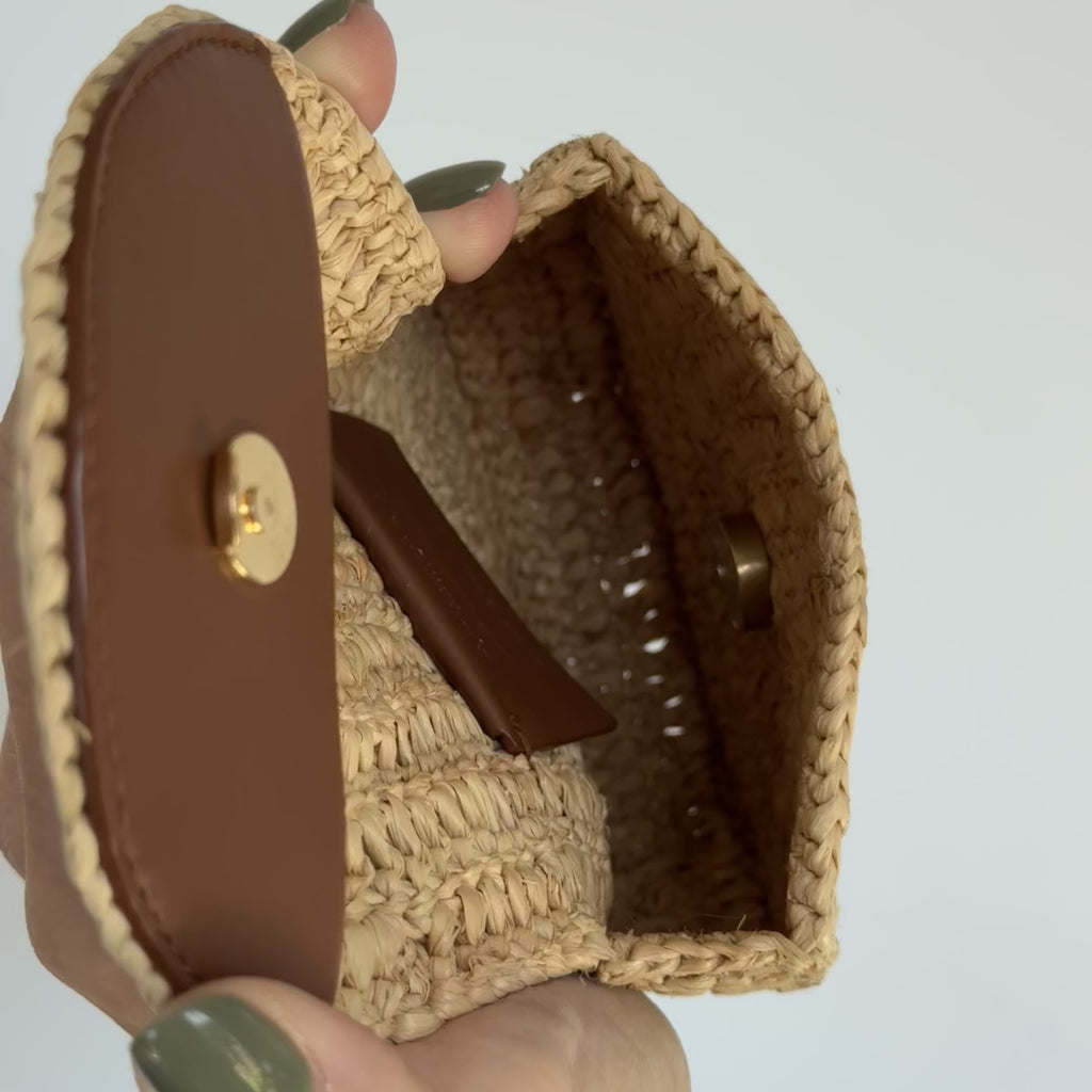 Saint Laurent Raffia Micro Cassandre - Queen May