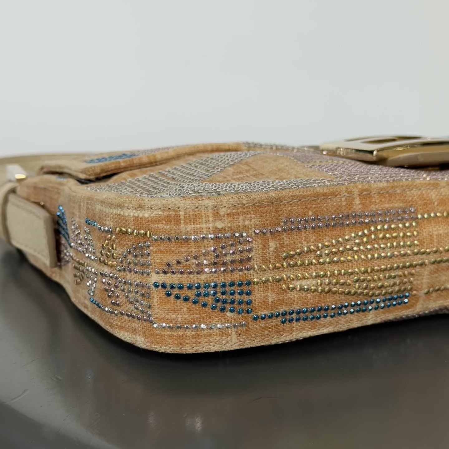 Ultra Rare Fendi Rhinestone Baguette - Queen May