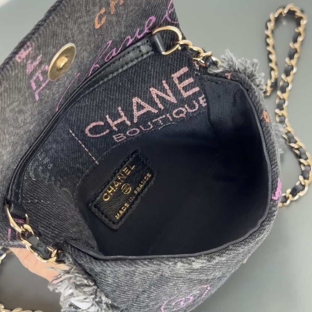 Chanel SS 22P Mini Mood Printed Crossbody Bag - Queen May