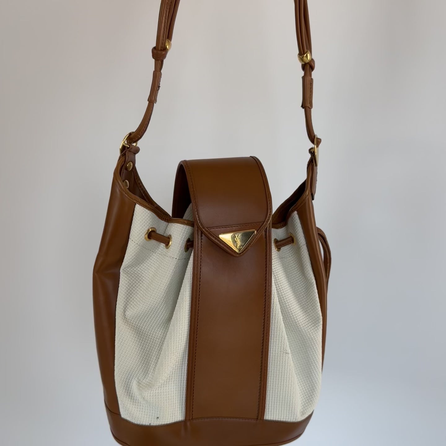Vintage Yves Saint Laurent Bucket Bag With Pouch - Queen May