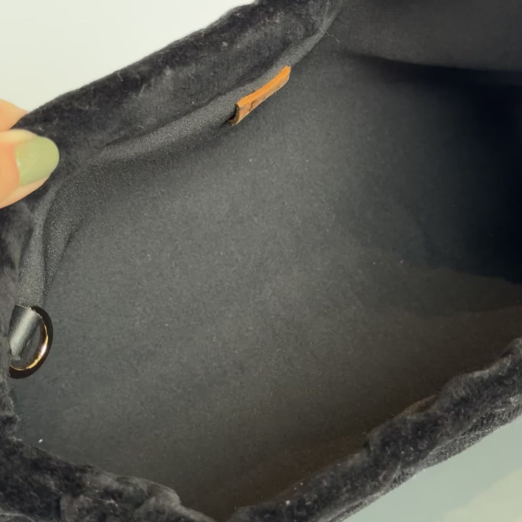 Lady Cuir x Queen May The “Ciao Bella” Towel Clutch Black - Queen May