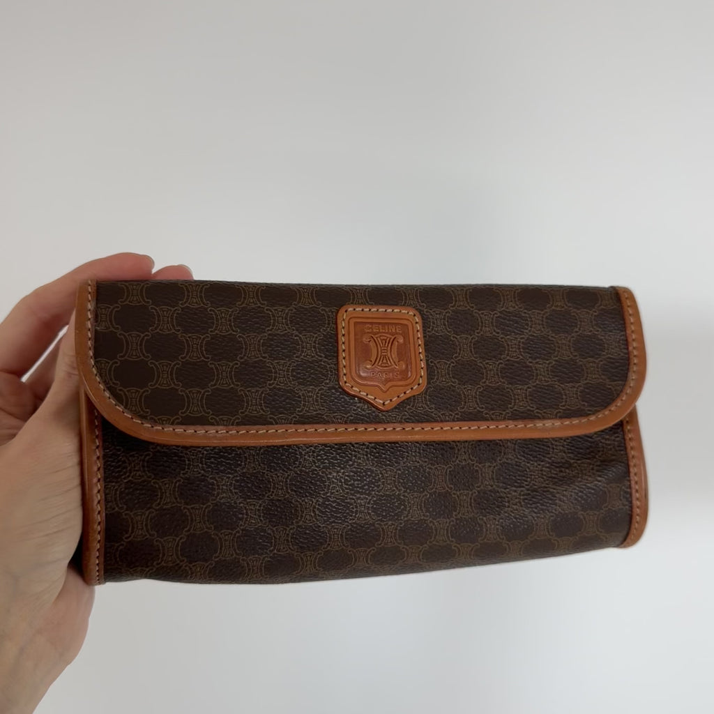 Vintage Celine Triomphe Clutch Pouch - Queen May