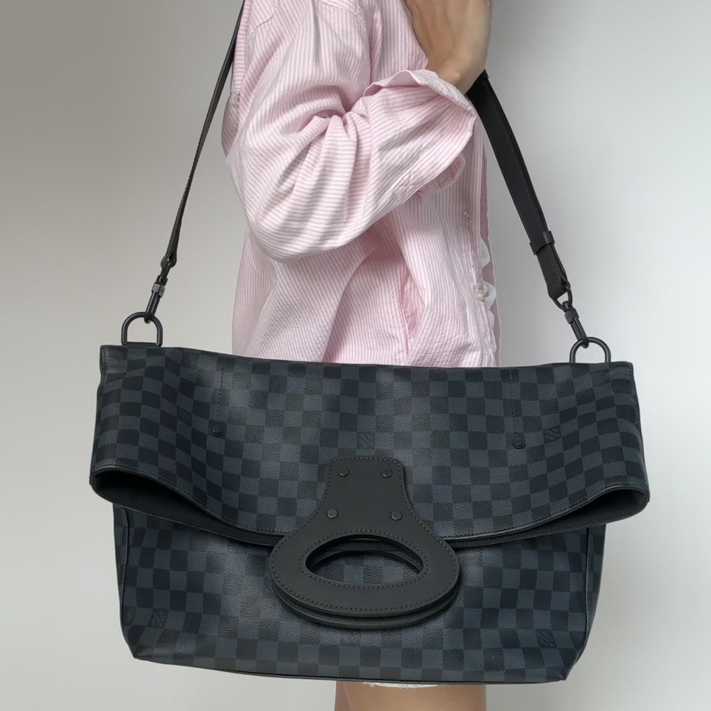 Louis Vuitton North South Cobalt Damier Tote Handle - Queen May
