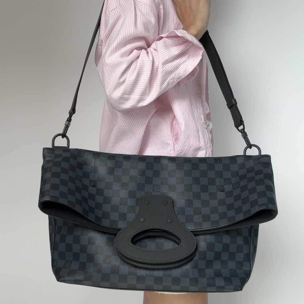 Louis Vuitton North South Cobalt Damier Tote Handle - Queen May