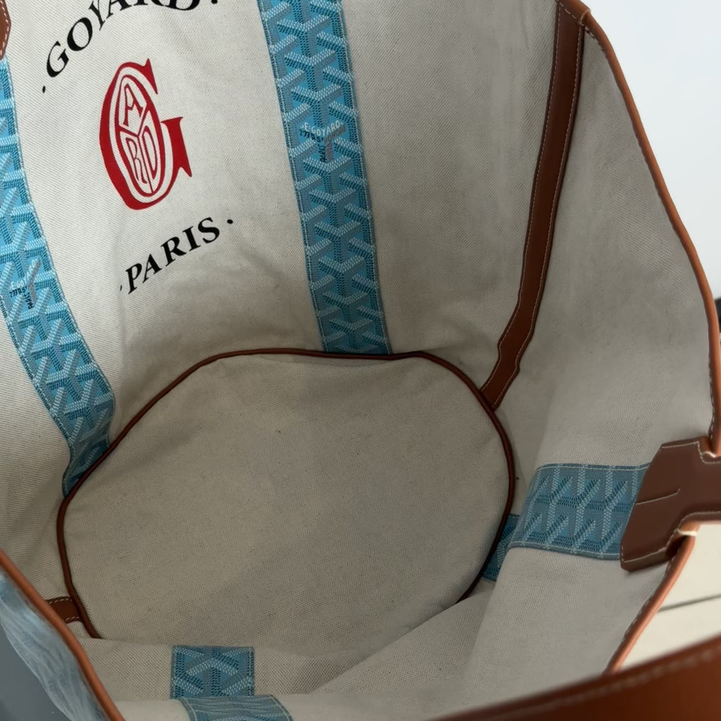 Limited Edition Goyard Belharra Reversible MM Turquoise - Queen May