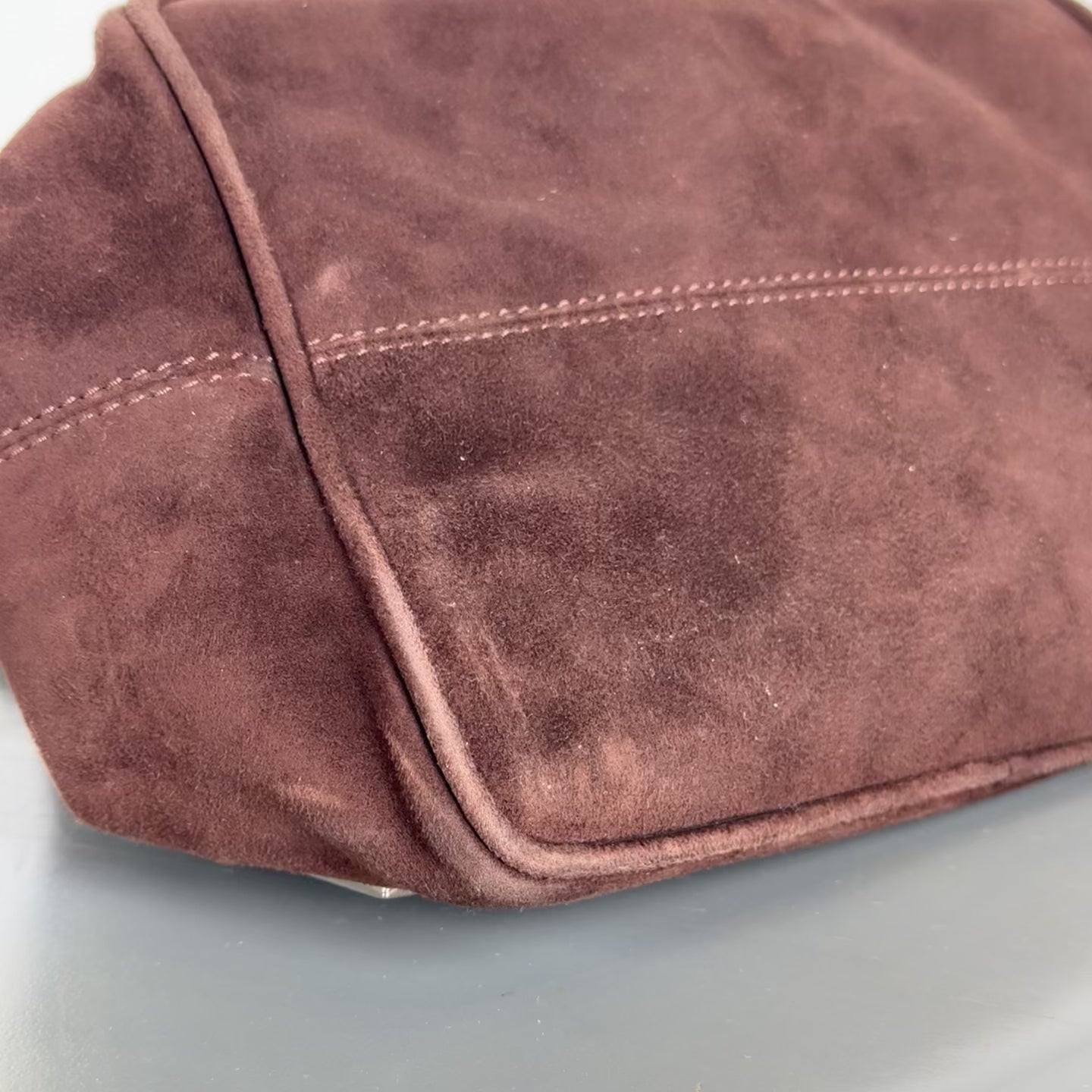 Fendi Brown Suede Mini Tote - Queen May