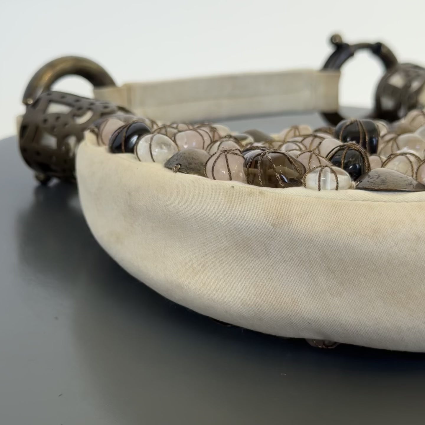 Chloe By Phoebe Philo Rose Quartz Embellished Handbag Circa 2000s - Queen May