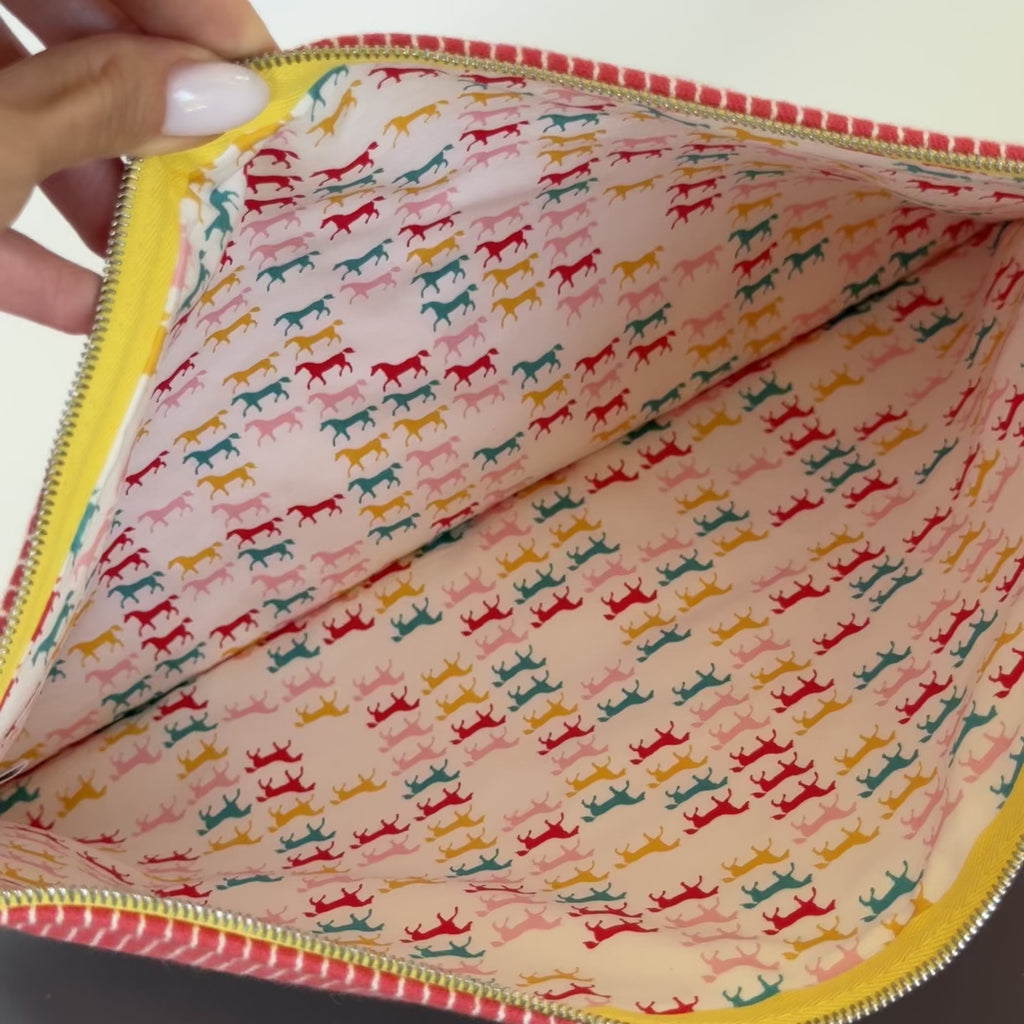 Hermes Bora Bora GM Pouch Canvas Striped - Queen May