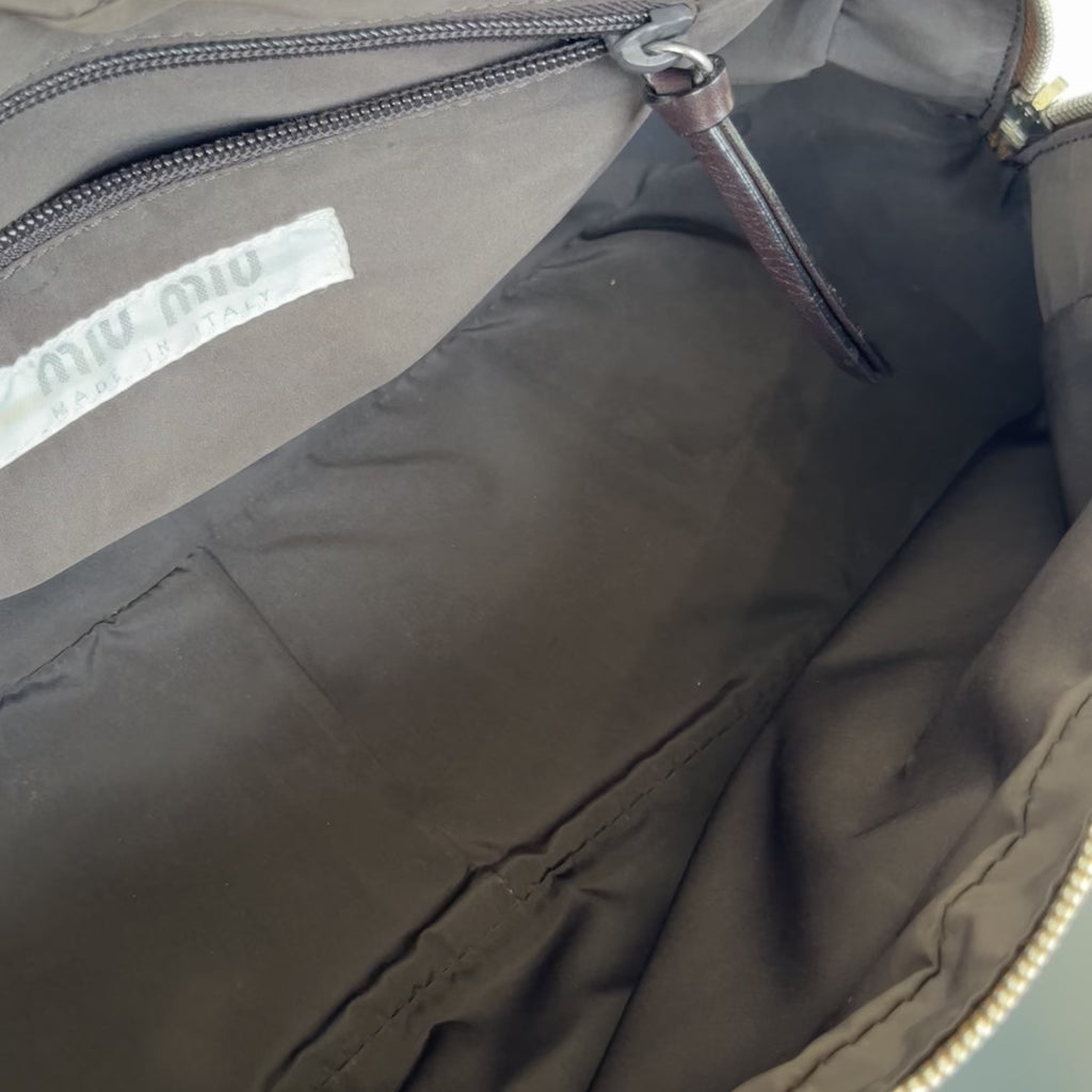 Vintage Miu Miu Cognac Boston Bag - Queen May