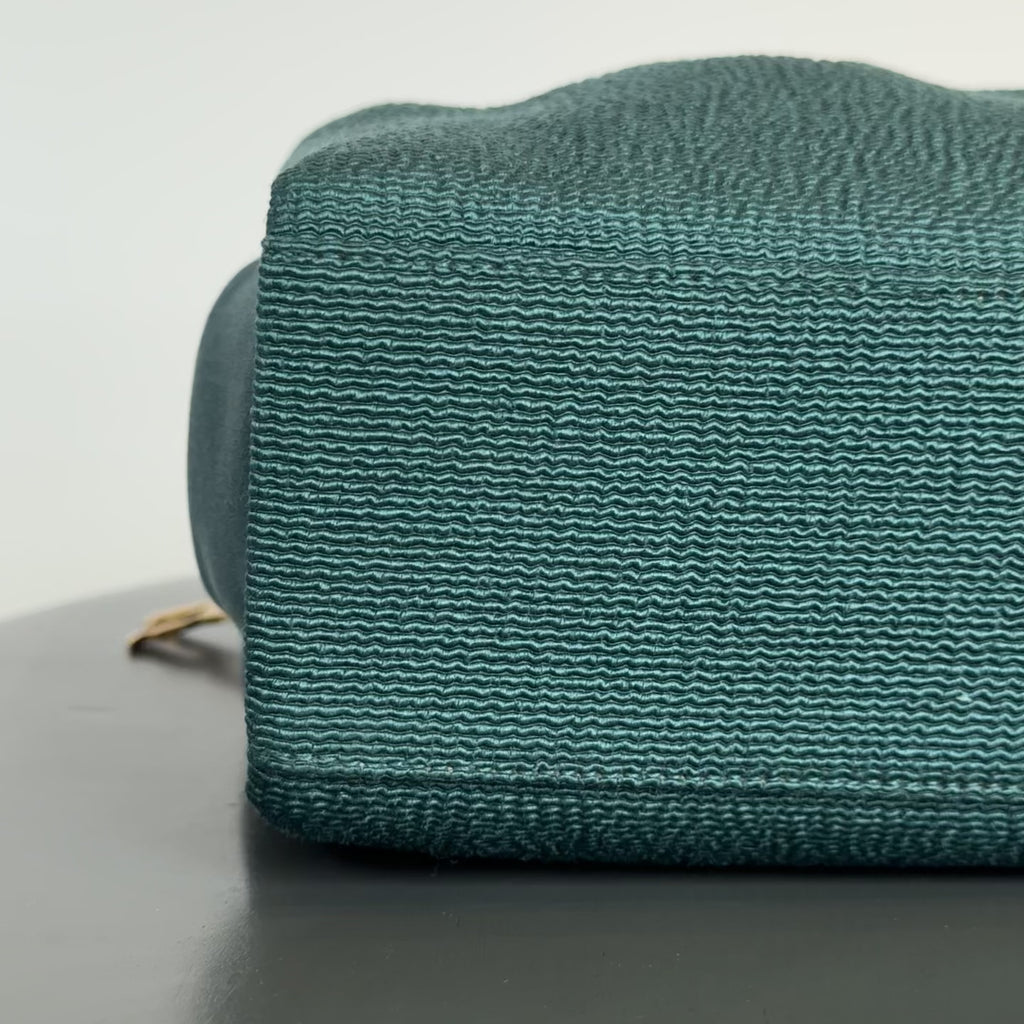 Rare Dior Kisslock Satin Teal Bag - Queen May