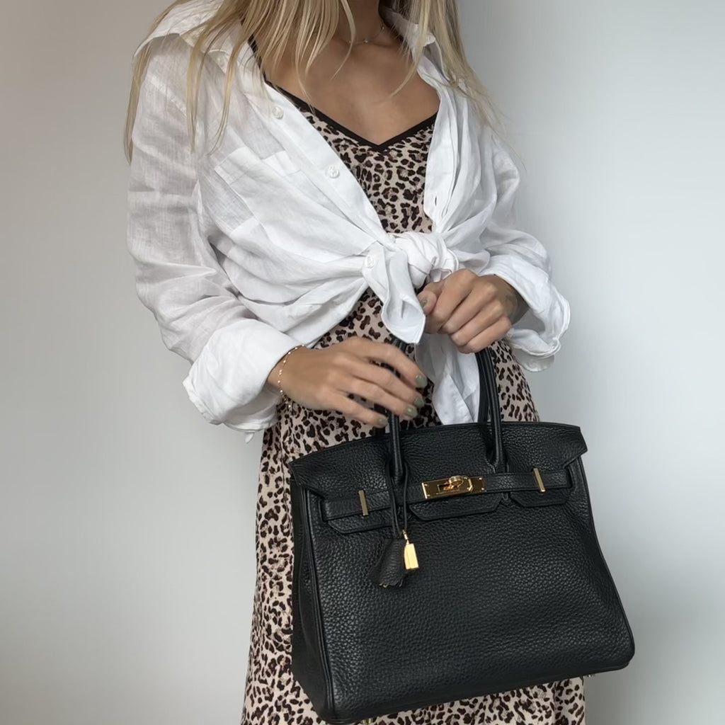 Hermes Black Togo Leather Birkin 30 2015 - Queen May