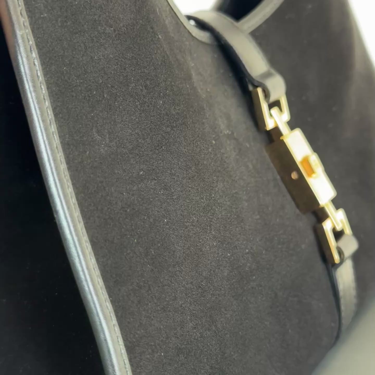 Gucci Monogram Small Bardot Black - Queen May
