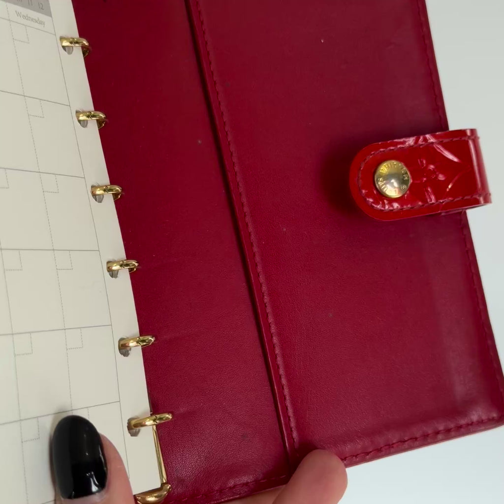 Louis Vuitton Vernis Agenda Red - Queen May