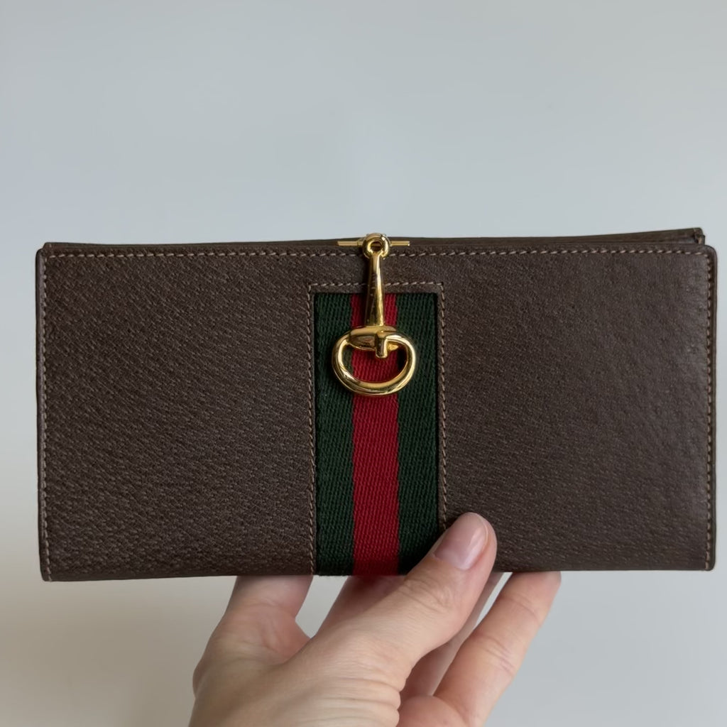 Vintage Gucci G Logo Horsebit Flap Wallet - Queen May