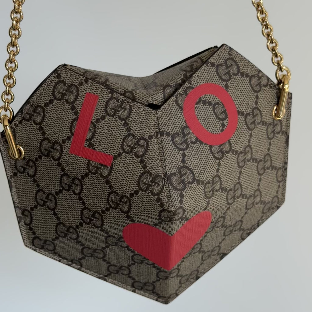 Gucci Valentines Day Origami Heart Bag - Queen May