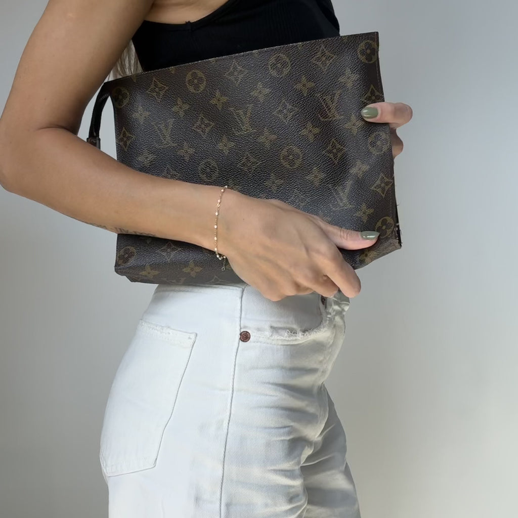Vintage Louis Vuitton Monogram Toiletry Pouch 26 - Queen May