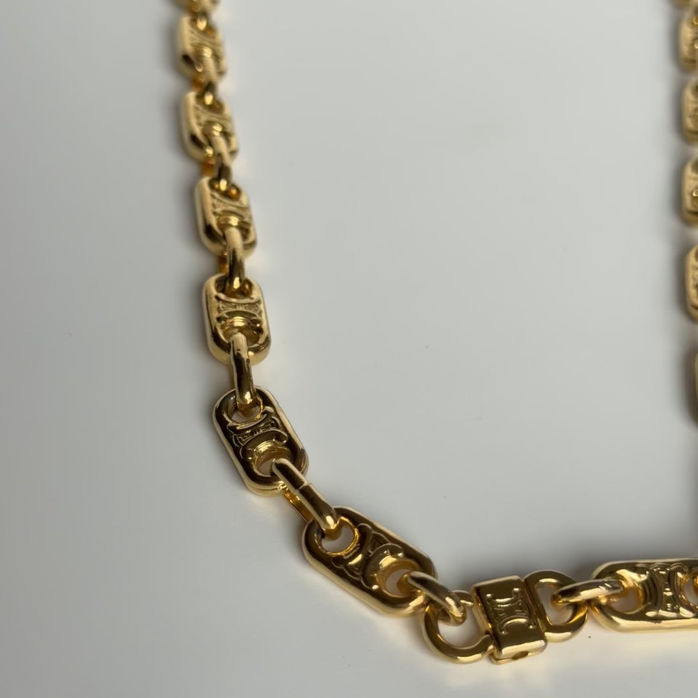 Celine Triomphe Chain Necklace - Queen May