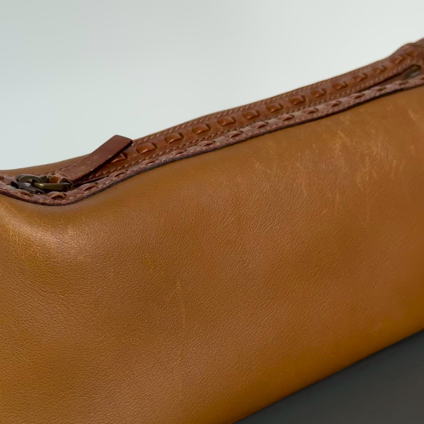 Vintage Gucci Brown Leather Shoulder Bag - Queen May