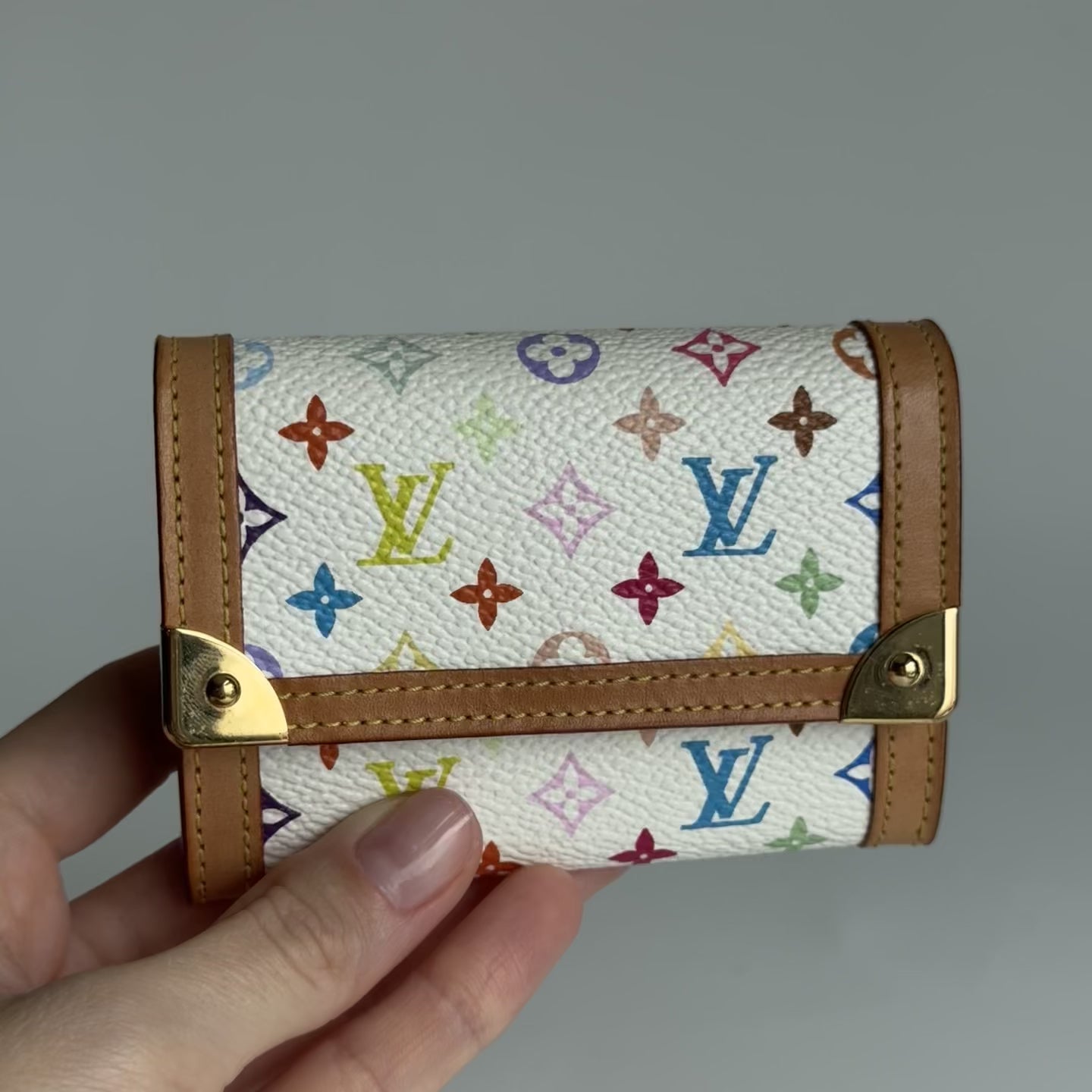 Louis Vuitton Takashi Murakami Monogram Porte Monnaie Wallet - Queen May