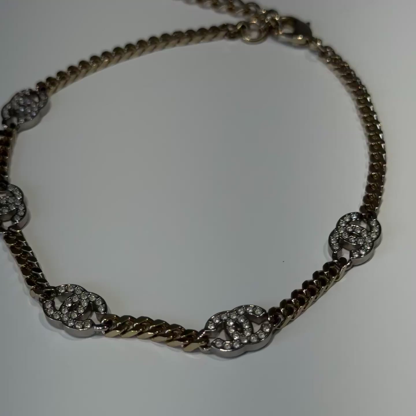 Chanel B22 CC Choker Crystal Chain - Queen May