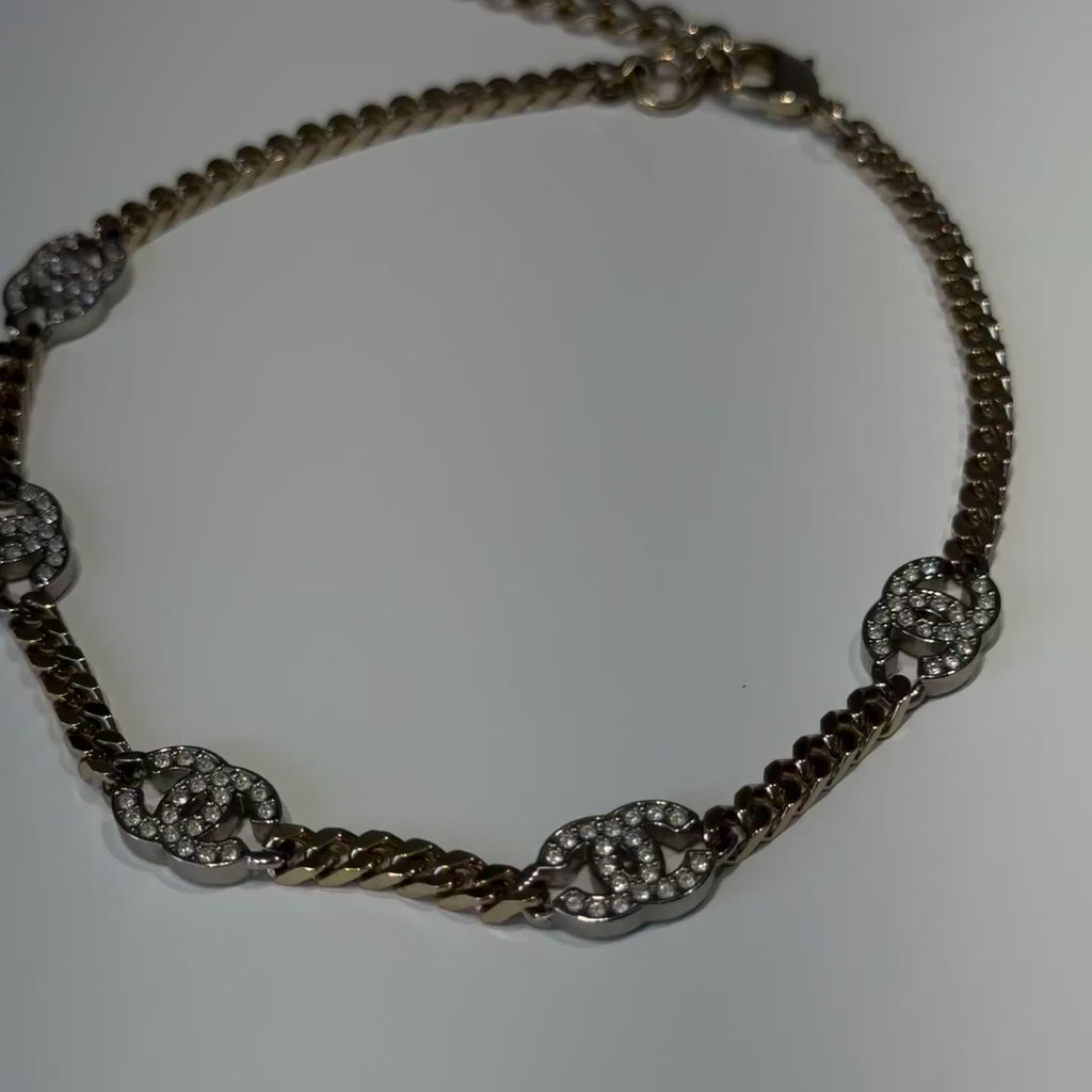 Chanel B22 CC Choker Crystal Chain - Queen May