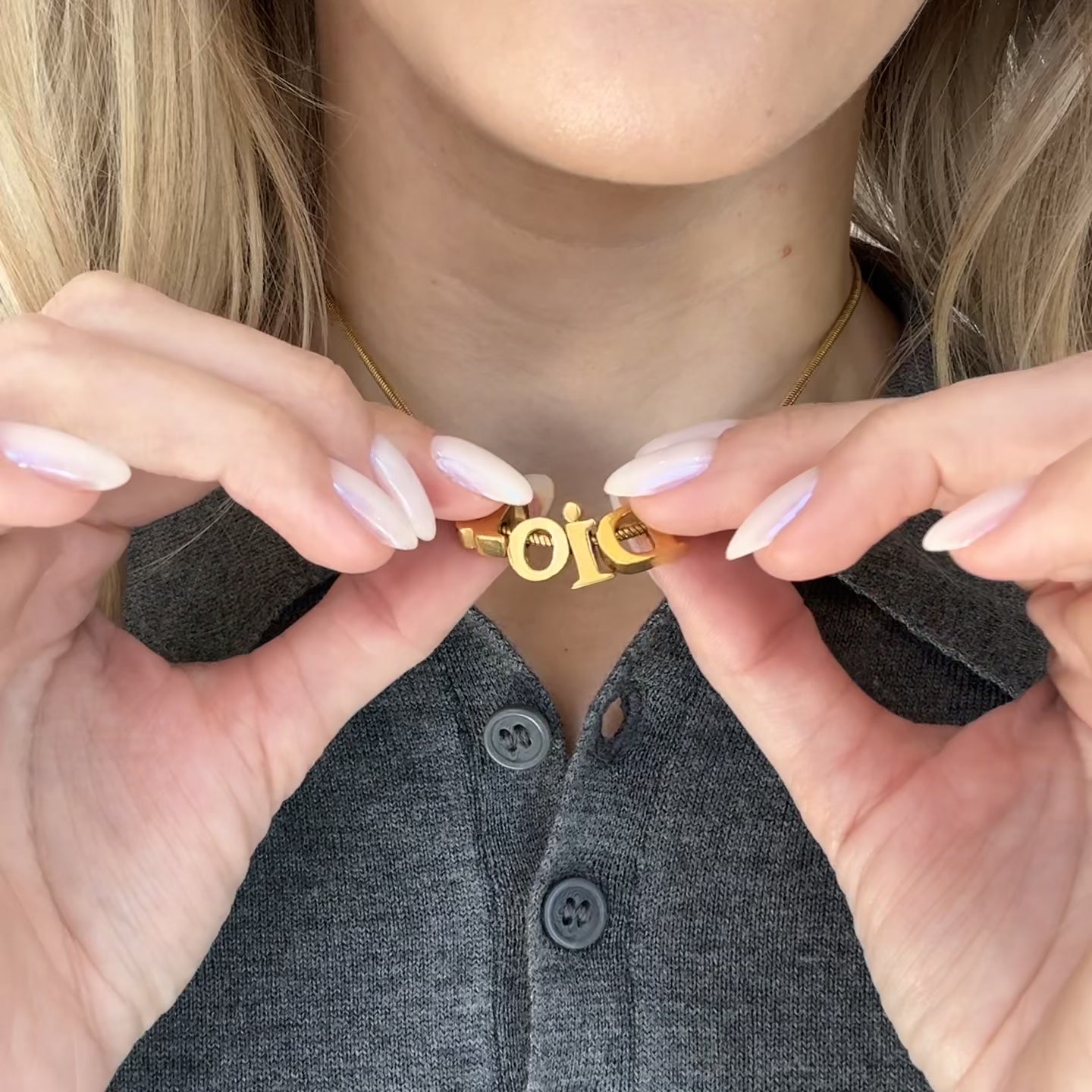 Dior Vintage Gold Tone Choker Necklace - Queen May