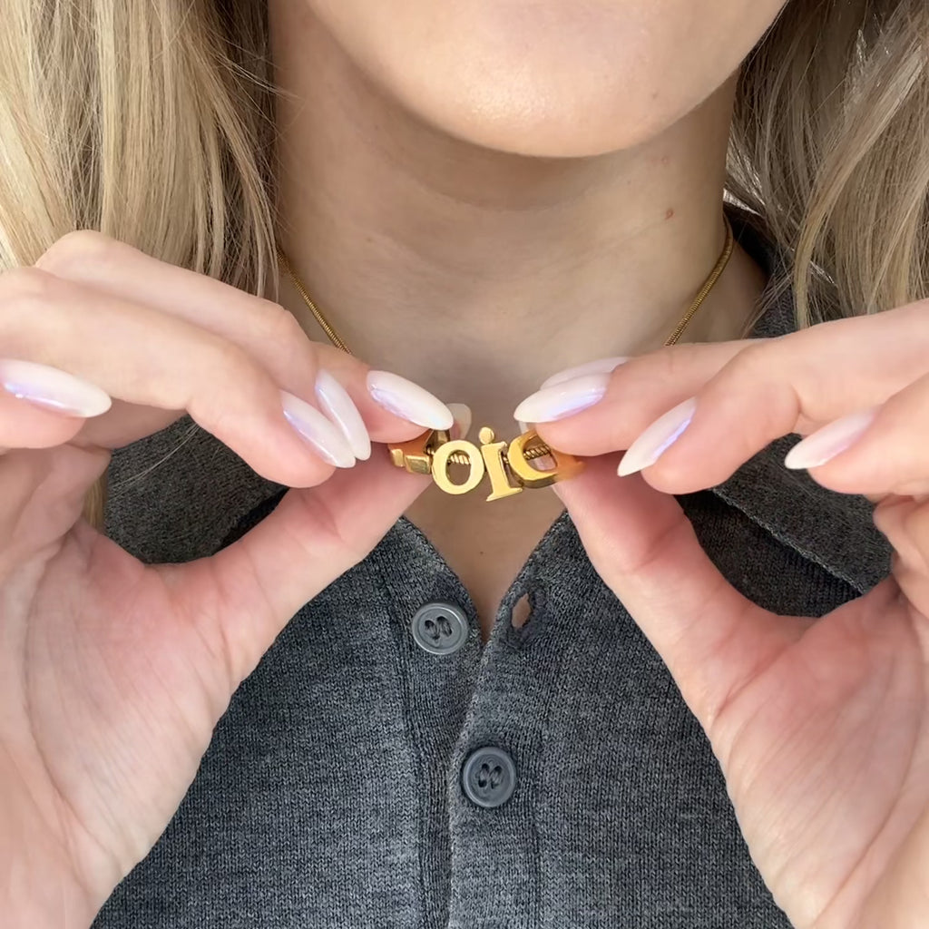 Dior Vintage Gold Tone Choker Necklace - Queen May