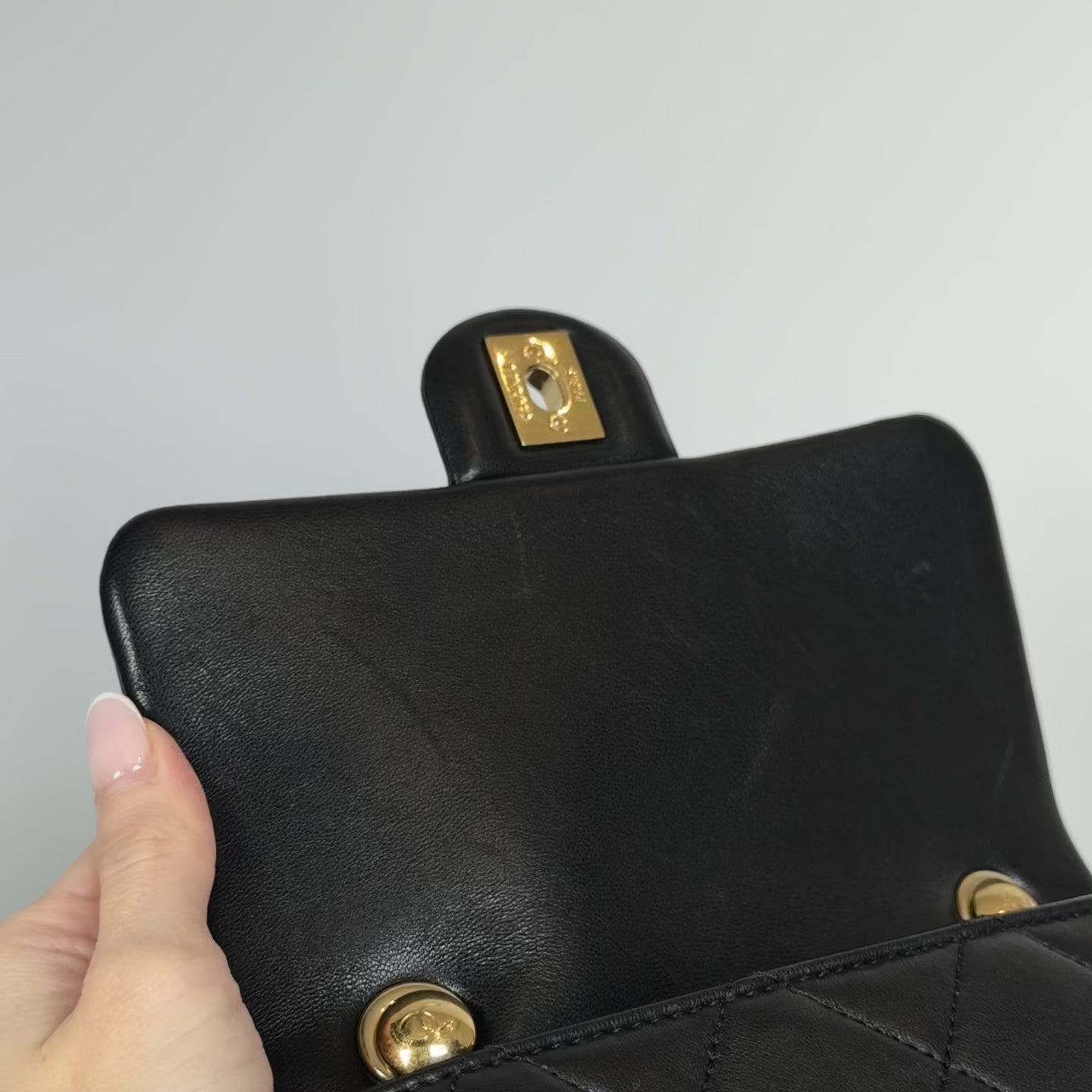 Chanel Mini Logo Top Handle 2023 - Queen May
