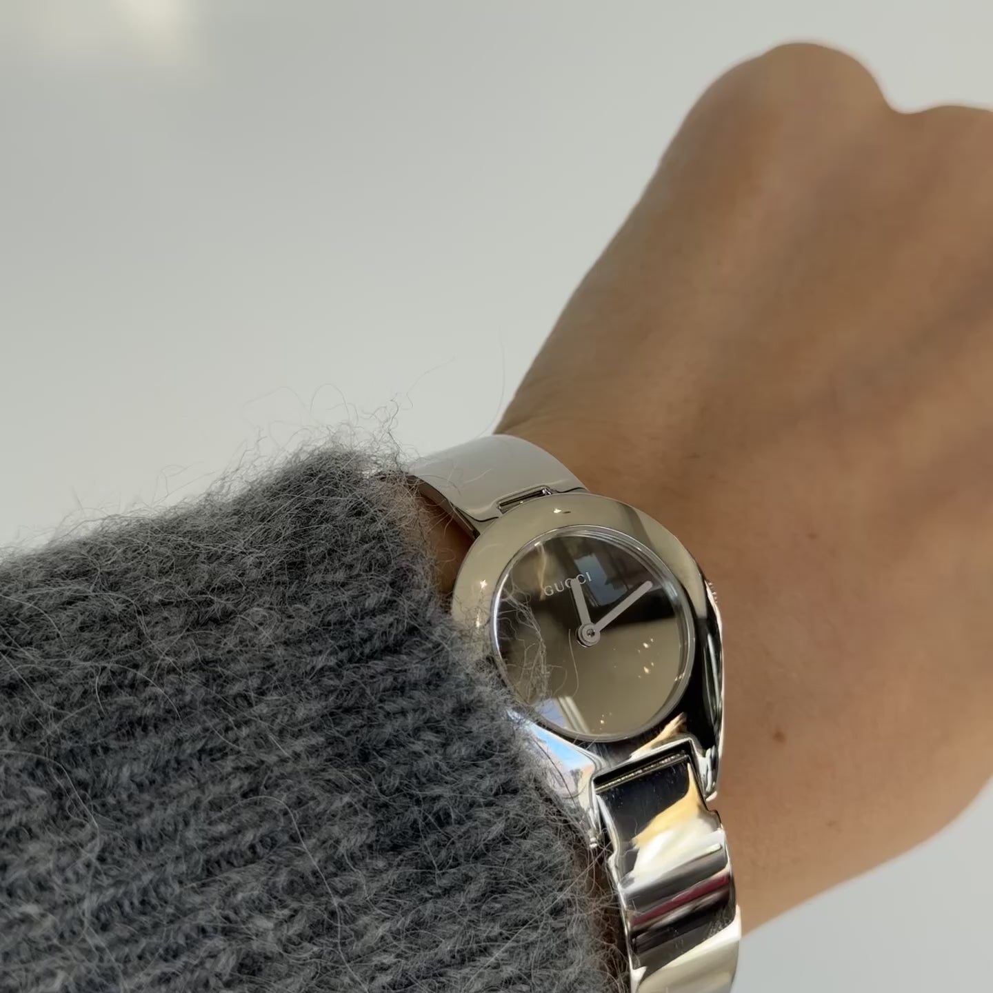 Gucci 6700L Mirror Buckle Bangle Watch - Queen May