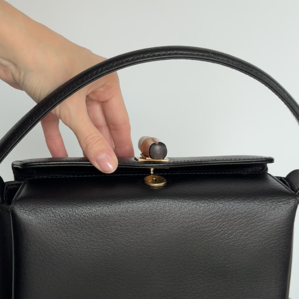 Vintage 1990s Gucci Top Handle with Bamboo Clasp - Queen May