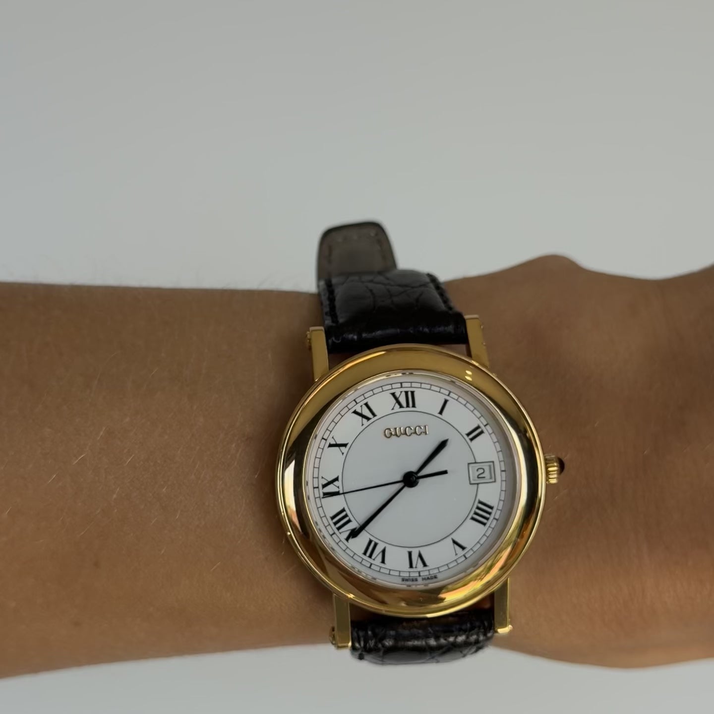 Vintage Gucci 1990s Round Watch - Queen May