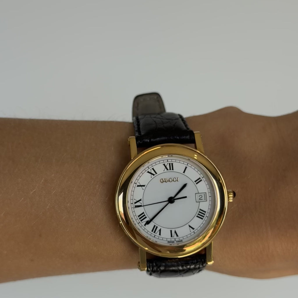 Vintage Gucci 1990s Round Watch - Queen May