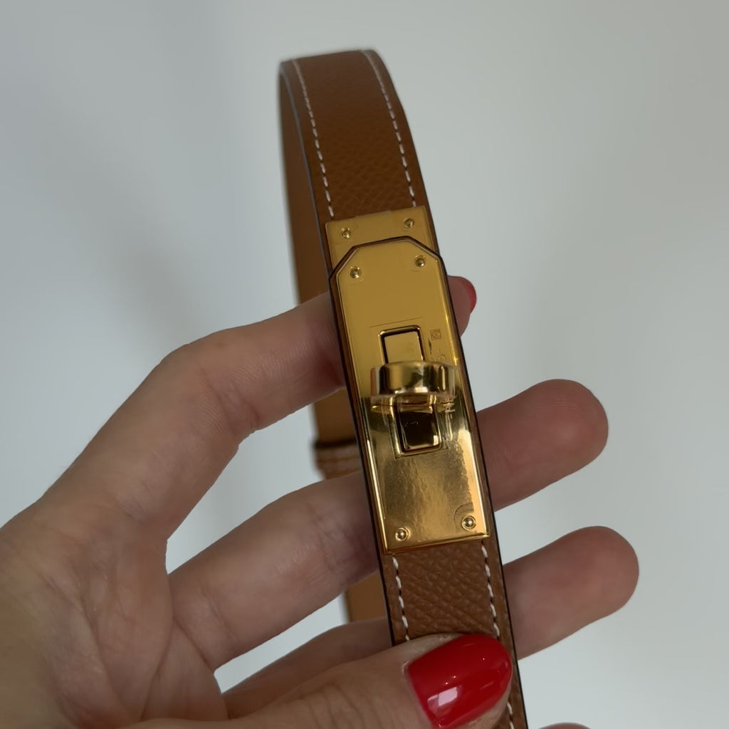 New Hermes Kelly Pocket Teddy 18 Belt - Queen May