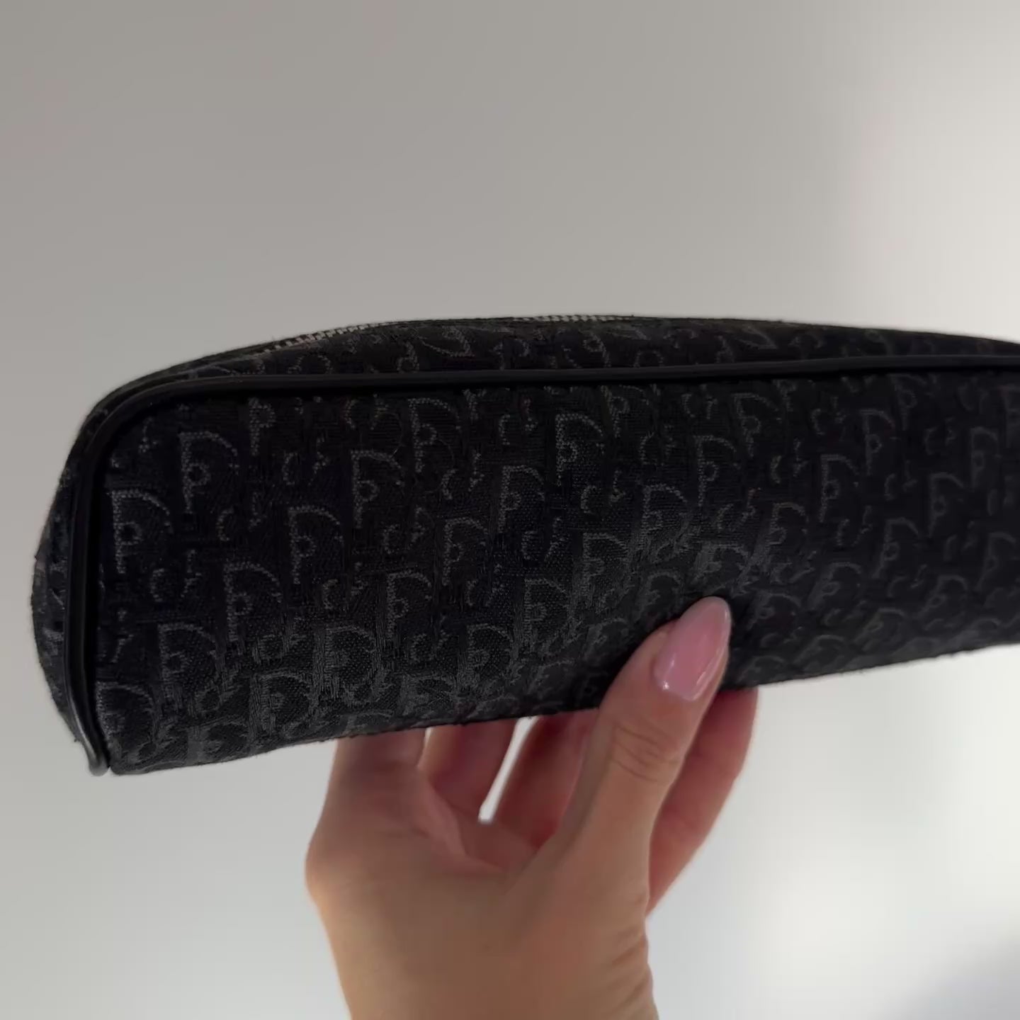 Christian Dior Trotter Pouch Black - Queen May