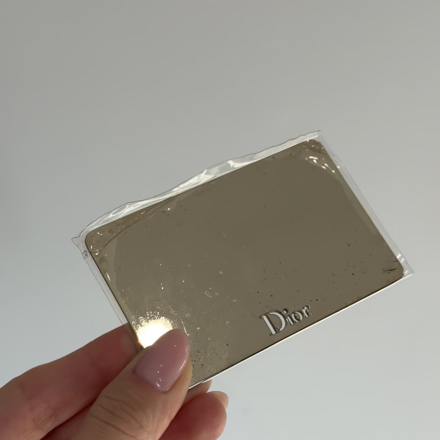 Christian Dior Silver Mirror Calfskin Leather Clutch - Queen May